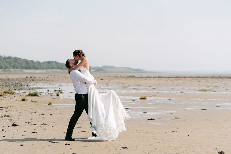 Bride and groom at Orange Tree House